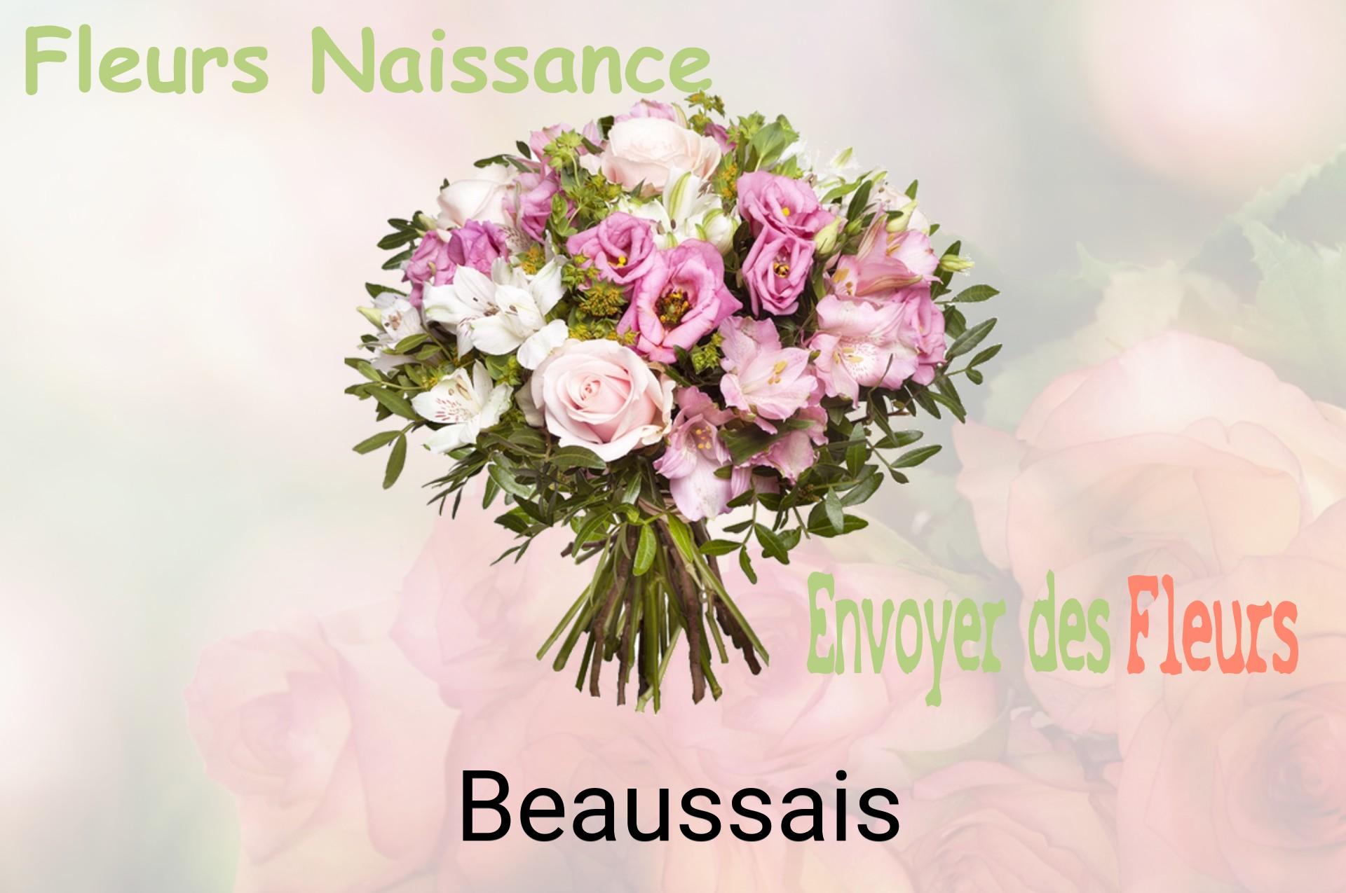 Bouquet de fleurs de naissance livré à Beaussais